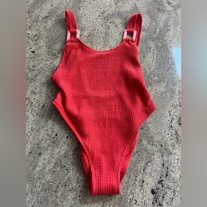 Aerie Textured One Piece Swimsuit